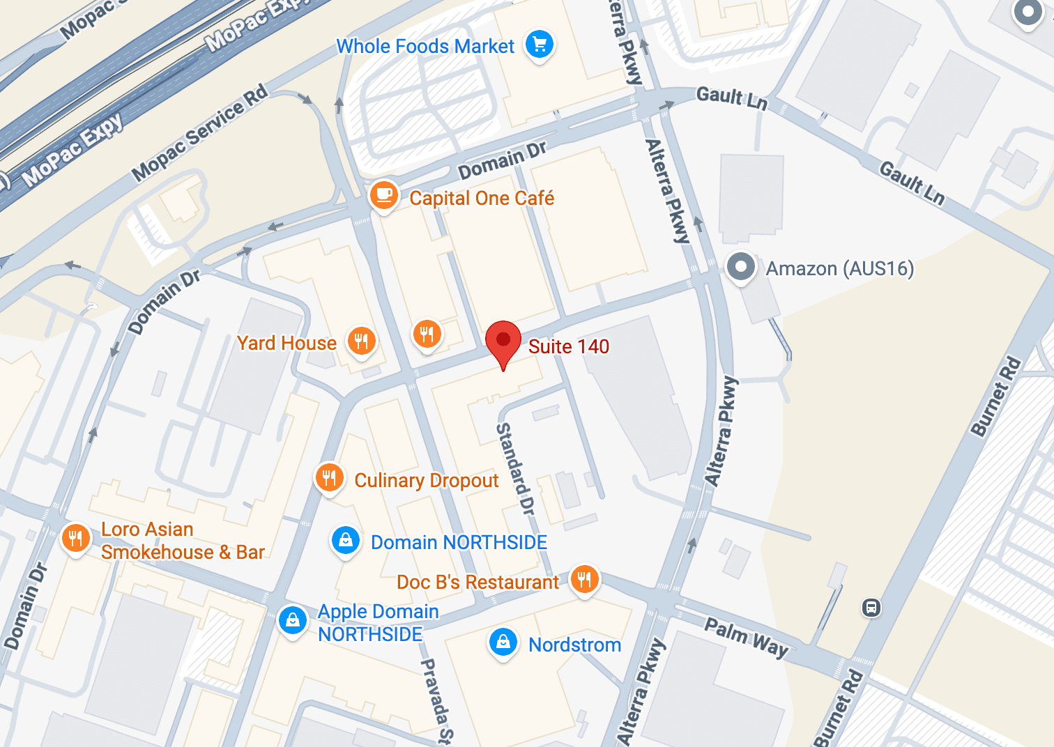 Map showing Domain location